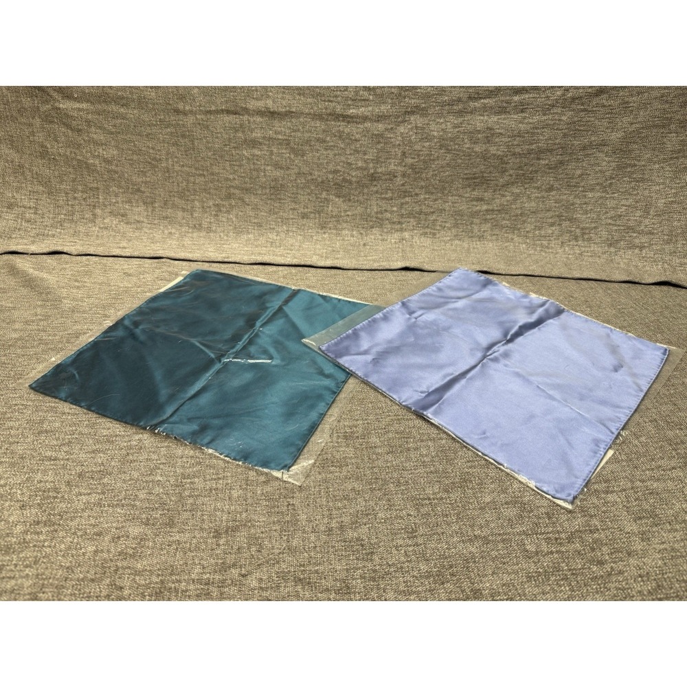 2 New Nordstrom Pocket Square Teal‎ Cornflower Blue
